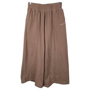 YoungLA Brown Wide-Leg Track Pants